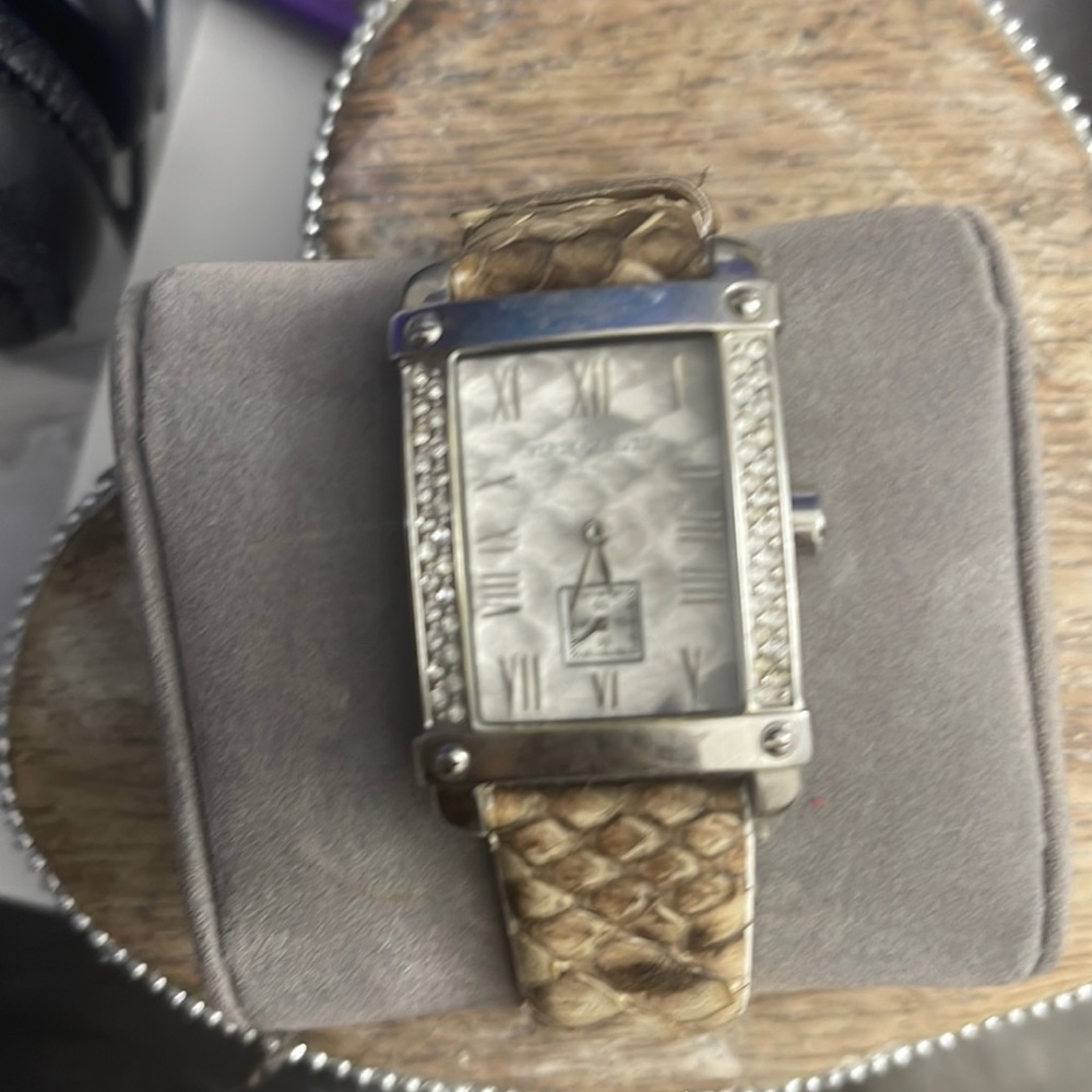 Vince Camilo snakeskin watch female